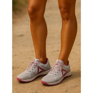 Reebok CrossFit Training Barefoot Sneakers Gray Berry Purple 10.5 Lightweight